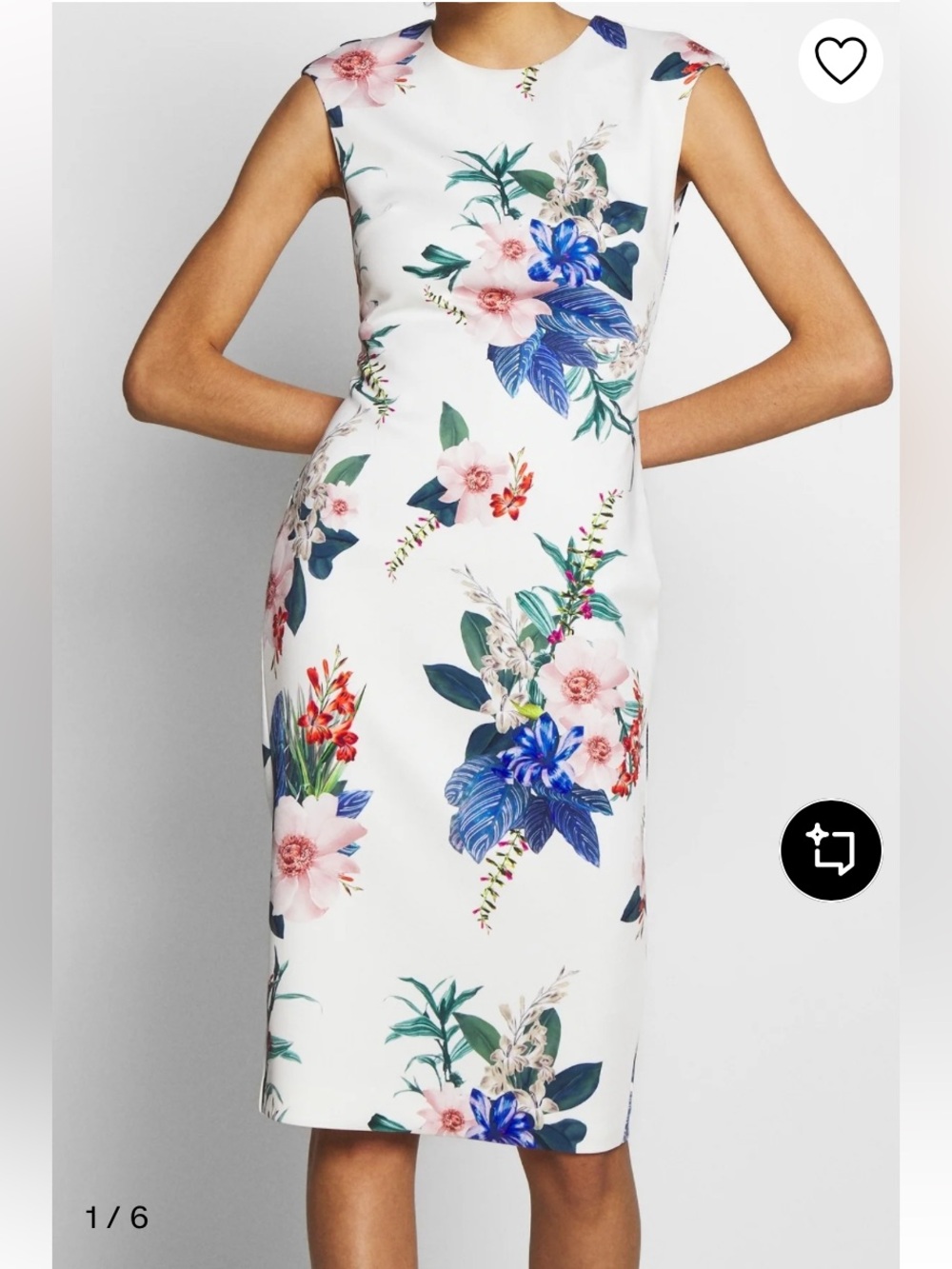 Ted Baker London Sharley Jamboree Floral Print Bodycon Shift Dress